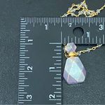 Aura Quartz Faceted Oil Perfume Bottle Pendant Beaded Necklace 20.9g Photo 8