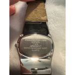 Anne Klein Women's Quartz Watch Stainless Steel Black Dial Leather Band Silver Photo 9