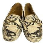 Peter Millar  Snakeskin Leather Penny Loafers Drivers Shoes Womens‎ Size US 6.5 M Photo 2