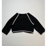 Icon Swim Black/White Swim Cropped Top Sz L Photo 2