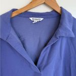 Athleta  Retroterry Polo Sweatshirt Purple Lavendar Long Sleeve Collar Size M Photo 4