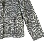 Etcetera  Metallic Floral Jacquard Blazer‎ Jacket in Silver & Grey, Size 8 Photo 4