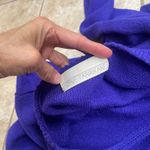 Steve Fabrikant Wool Blend V Neck Knit Sweater Purple wool Blue Medium Photo 3