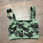 Free People Movement Women’s XS Small Green Camo Crop Top Sports Bra Photo 2