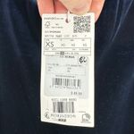 Mango MNG  Navy Blue Velvet‎ Pants Women's Straight Leg Pull On Contemporary Chic Photo 10