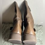 Arthur Beren GRAVATI Women’s Moto Ankle Brown Leather Buckle Boots Size 7.5 Brown Photo 7