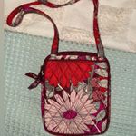 Vera Bradley  Mini Hipster Crossbody Bag Quilted Floral Pink Red Valentine’s Day Photo 5