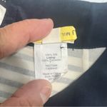 J.Crew  Jules Striped Shift Dress 100% Silk Lined Navy Blue & Cream Womens SZ 12 Photo 8