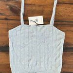 Sincerely Jules  Gray Ribbed Tank Top, Size S, NWT Photo 0