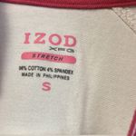 IZOD  XFG White pink cotton Golf polo shirt size small Photo 3
