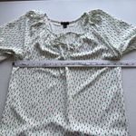 Ann Taylor  Blouse Women’s S Beige Green Floral Print Short Sleeve Flowy Top Photo 6