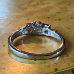 Natural Fire Opal Sterling Silver Ring Size 8 Photo 4