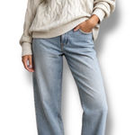 Pinque Blizzard White Cable Knit Cotton Pullover Sweater Women Medium NWT Photo 0