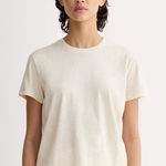 Everlane The Box Cut Tee in Essential Cotton in Heathered Oat, Size Medium Photo 0