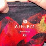 Athleta Mystique Chaturanga mesh fuschia floral cropped leggings Photo 2