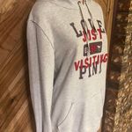 PINK - Victoria's Secret VS PINK Love Pink Just Visiting Size Medium Long Hoodie Photo 4