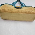 Cole Haan  Womens Shoulder‎ Bag One Size Brown Blue Basket Woven Photo 10