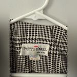 VTG Patty O’Neil Plaid Houndstooth Longline Coat Black White Pattern Size M 6 Size M Photo 10