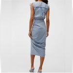 Veronica Beard  Teagan Striped Dress Blue Kelly Green size 4 Photo 1