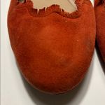 Chloé Chloe Lauren Ballerina Ballet Flats Suede Leather Scalloped Trim Rust Orange 10 Photo 1