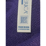 Anna Sui The World Of Beanie Knit Cap Hat Unisex OS Purple Patch Logo NEW Photo 4