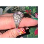 Judith Ripka  / Ring / Purple Flowers / Genuine Amythyst / marked 925 Photo 2