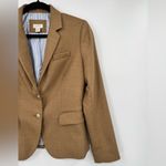 J.Crew Schoolboy Blazer Jacket Wool Blend Lined Pockets Buttons Tan Camel 2 Photo 6