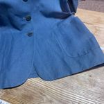 Ann Taylor Vintage Women's Linen Blend Blazer Dusty Blue Size 10 medium Photo 7