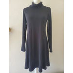 Karen Kane  Black Long Sleeve Flared Hem Cowl Neck Stretch Mid Length Dre… Photo 5