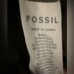 Fossil  Wool/Cotton Blend Military Cadet style brown Jacket Size Medium Photo 8