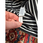 Athleta  Striped Crop Leggings Black White XS High Rise Stretch Yoga Pants Capri Photo 6