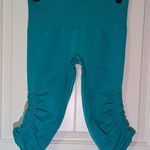Lululemon NWOTS  Flow Crop Leggings Women's 6 Teal Photo 0