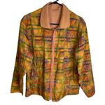 MYCRA PAC One Designer Orange Rain Jacket Coat Striped Zip Up Womens Petite Size undefined Photo 0