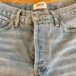 AGOLDE  Light Blue Distressed Jean Shorts Photo 1