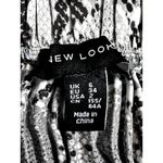 New Look  Midi Skirt Snakeskin Design Pleated Pull On Elastic Waist Gray Black 2 Photo 7