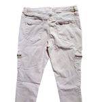 Wassio Jeans Women 6 Cargo Pants Side Zip Pockets Slim Pink Stretch 28" EUC Photo 4