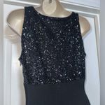 Ralph Lauren Vintage Black Sequin V Neck Sleeveless Long Classic Cocktail Dress Photo 7