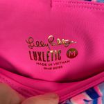 Lilly Pulitzer Luxletic Weekender Mid Rise Legging Blue Peri Takin It Easy Sz.M Photo 5