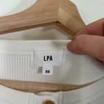 LPA  cotton waffle knit Henley Photo 5