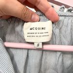 McGuire Denim Vertical Stripe Blue Tie Front Tank Size S Photo 1