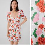 ZARA NWT  puff sleeve floral polka dot mini dress Photo 1