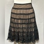 Apostrophe  tiered tulle black midi skirt size 8 Photo 1