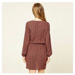 Forever 21 Women Teen Junior Burgundy Printed Fit & Flare Boho Dress Size Medium Photo 4