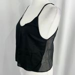 Aritzia New  Azure Skies Sheer Mesh Back Camisole Arago Tank Top Black Photo 3