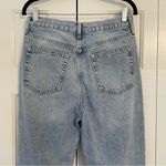 We The Free Free People  Button Fly Straight Leg Jeans Sz 29 Raw Hem Distressed Photo 10
