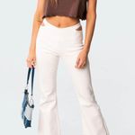 Edikted Kira Cut-Out Flared Jeans Photo 0