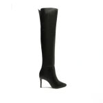 Schutz  Mikki The Knee High Leather Boot Zip Black Size 5B Photo 1