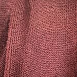 Forever 21 Maroon Knit Long Sleeve Opened Front Cozy Knit Cardigan Women Sz S Photo 5