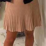 Princess Polly Elegant Tan Pleated sweater Skirt Photo 2