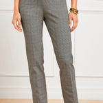 Talbots Chatham Ankle Pant Glen Plaid Black Ivory Size 14 Petite Photo 0